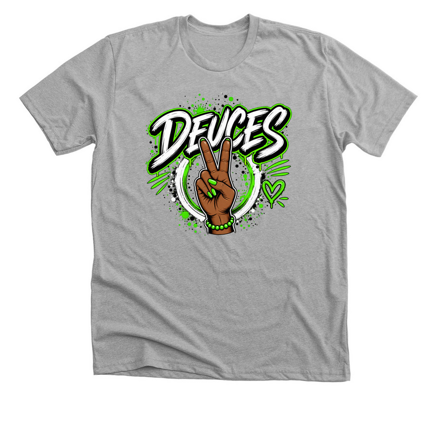 Deuces, a Athletic Heather Premium Unisex Tee