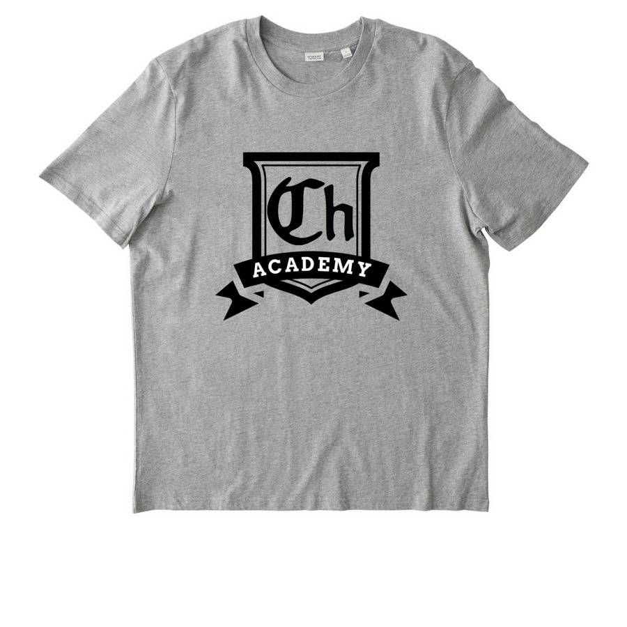 Chicano Hollywood Academy Tshirt, a Heather Grey Stanley/Stella Unisex Creator 2.0 Tee