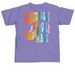 Beautifully and Wonderfully Made, a Violet Comfort Colors Unisex Tee (back-view)