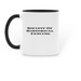 SOHF Logo Mugs, a Black Two-Tone Ceramic Mug (back-view)