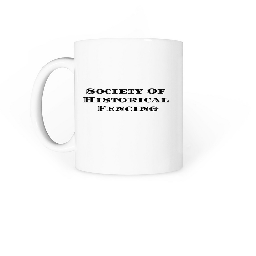 SOHF Logo Mugs, a White Coffee Mug (back-view)