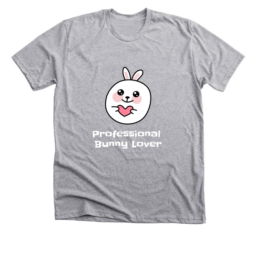 Professional Bunny Lover, a Athletic Heather Premium Unisex Tee