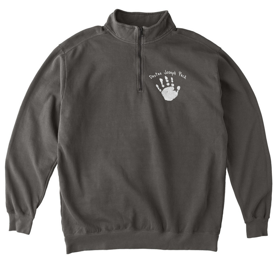 DJP (zip up & quarter zip) 2026, a Pepper Comfort Colors Quarter Zip Pullover