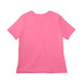 JLSP Classic Tee: White Logo, a Charity Pink Women?s Relaxed Cotton Tee (back-view)