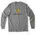 Fyera Foundation Earth Day TShirt Fundraiser, a Granite Grey Heather Allmade Organic Cotton Long Sleeve Tee (back-view)