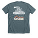2025 Ambassador Shirts, a Heather Slate Premium Unisex Tee (back-view)