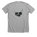 GRIM READER, a Athletic Heather Premium Unisex Tee (back-view)