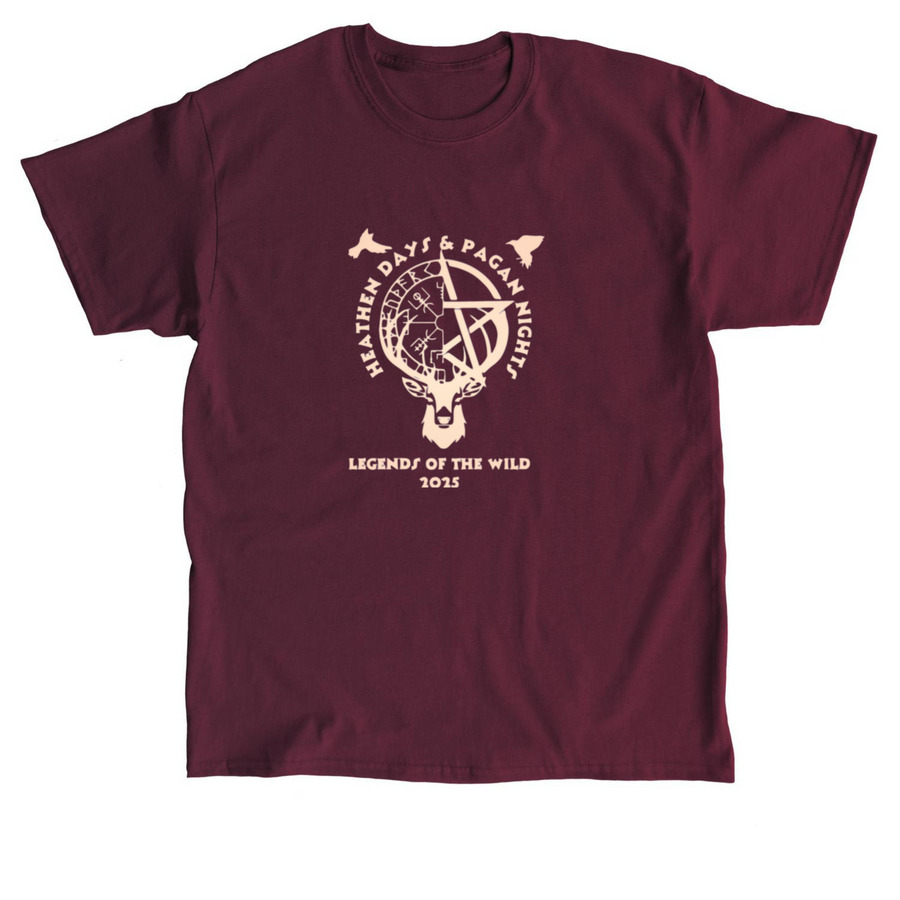 Heathen Days and Pagan Nights 2025, a Maroon Classic Unisex Tee