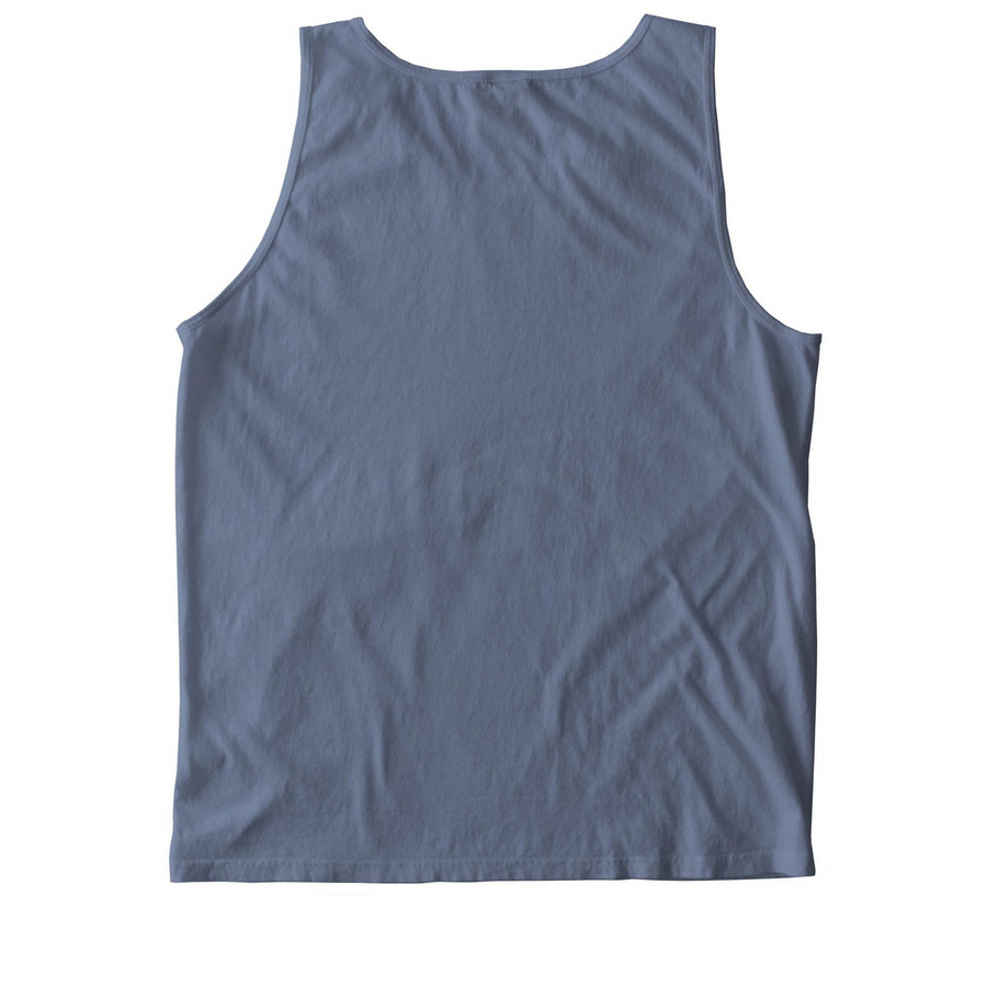 Old Dog Haven, a Blue Jean Comfort Colors Tank Top (back-view)