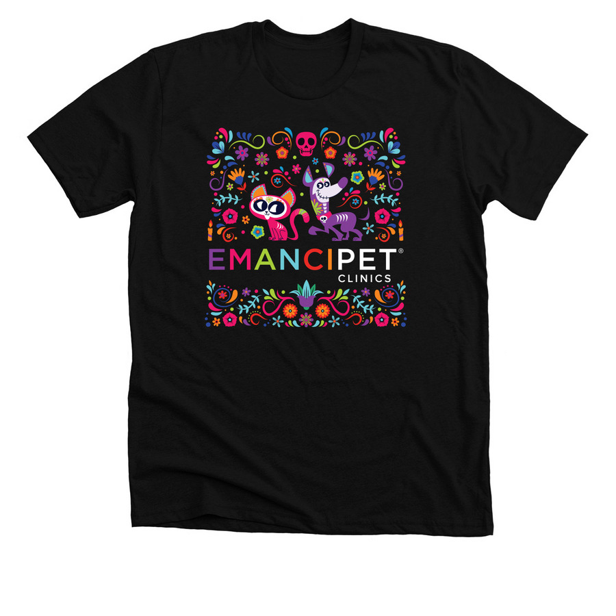D?a de los Muertos, a Solid Black Blend Premium Unisex Tee
