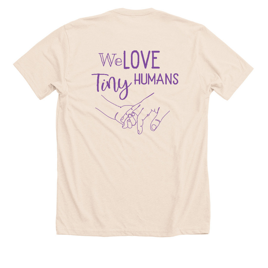 Pediatric shirts for Wellstar MCG Health, a Heather Soft Cream Premium Unisex Tee (back-view)