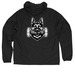 Feral Fit Canines, a Black Quarter-Zip Windbreaker (back-view)
