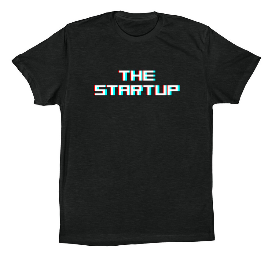 The Startup Logo Tee, a Vintage Black Premium Cotton Tee