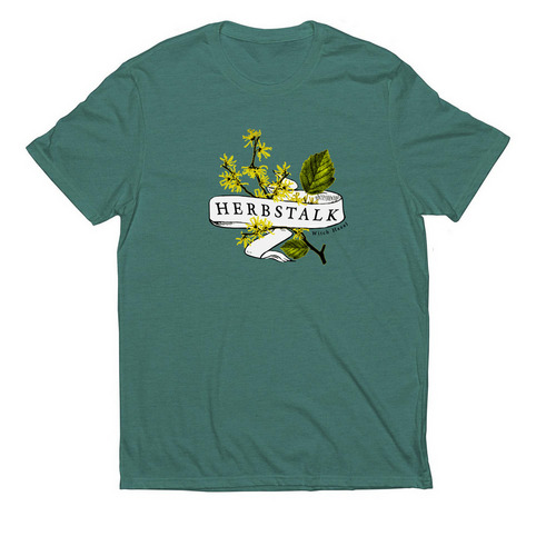 Herbstalk Clothing, a Deep Sea Green Allmade Eco Triblend Unisex Tee