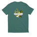 Herbstalk Clothing, a Deep Sea Green Allmade Eco Triblend Unisex Tee