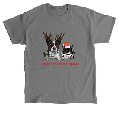 Bring us home for the Holidays!&nbsp;, a Charcoal Classic Unisex Tee