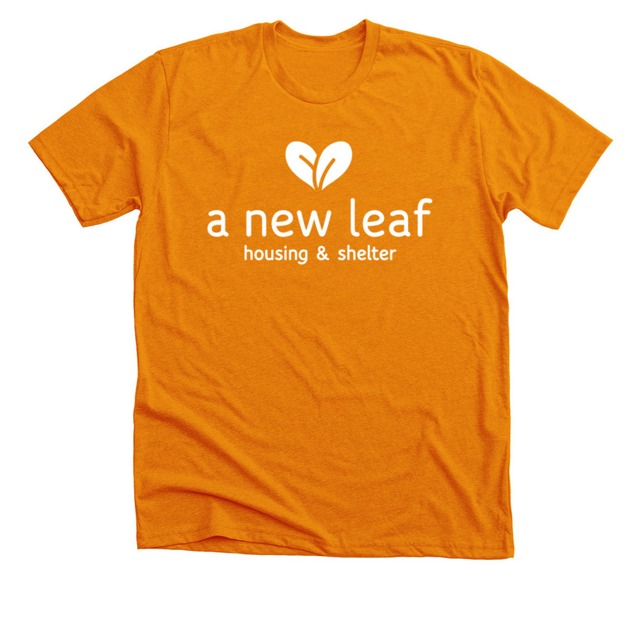 Housing and Shelter Shirts, a Heather Orange Premium Unisex Tee