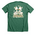 Durham Ducklings, a Heather Grass Green Premium Unisex Tee (back-view)