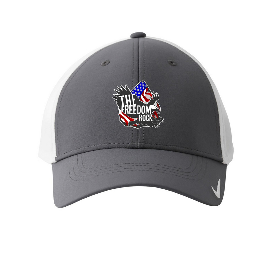 Freedom Rock? Hats, a Dark Grey/ White Printed Nike Dri-FIT Legacy Performance Cap