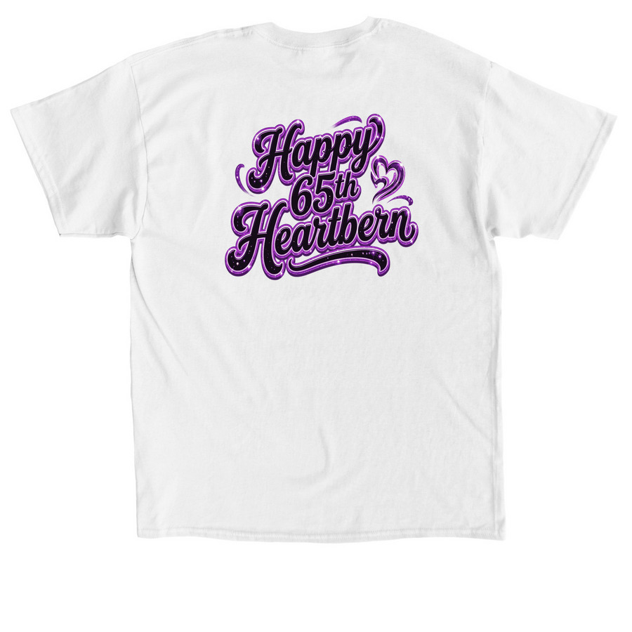 Party for Heart, a White Classic Unisex Tee (back-view)