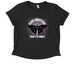 FUND ABORTION, BUILD POWER, a Deep Black Allmade Eco Triblend Women?s Scoop Neck Tee