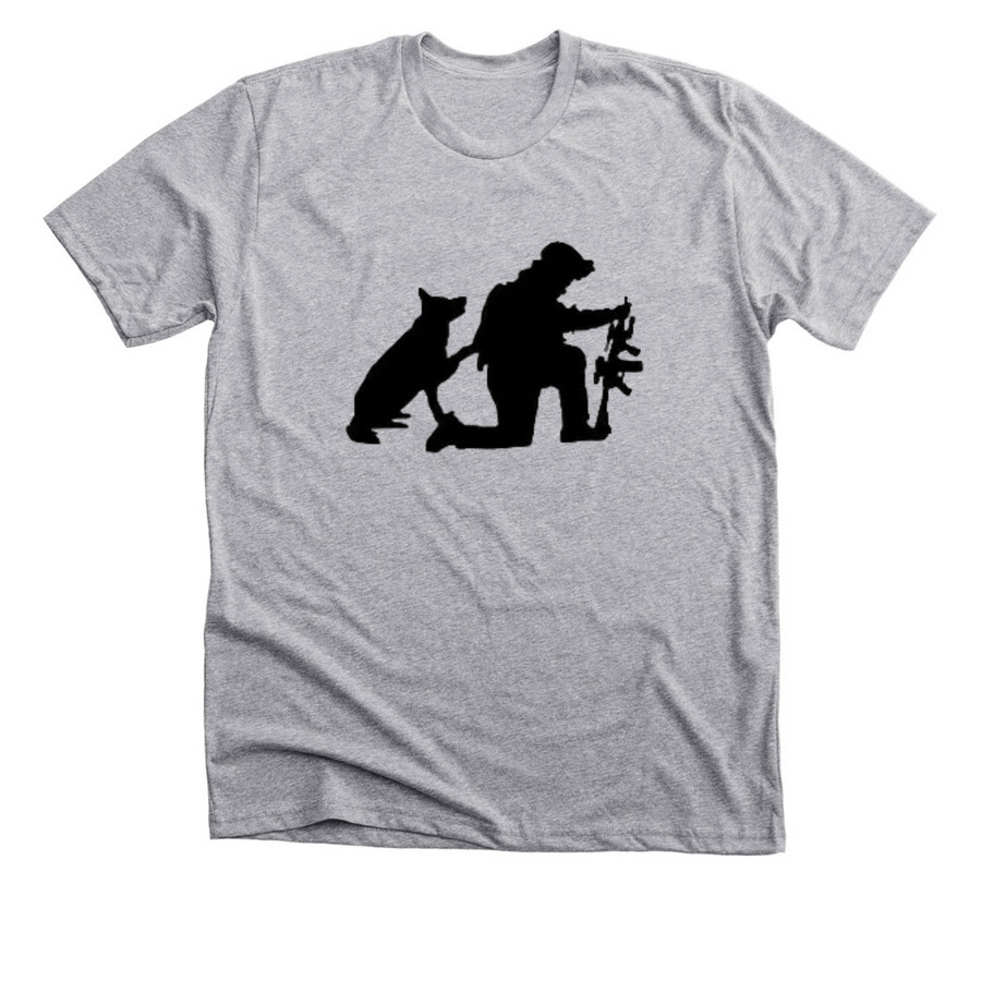 K9s for Warriors, a Athletic Heather Premium Unisex Tee