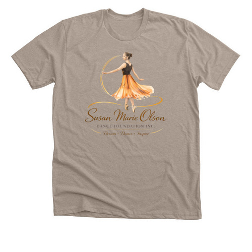 SMO Dance Foundation Apparel, a Heather Stone Premium Unisex Tee