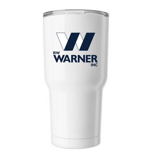 R.W. Warner, Inc Insulated Tumbler, a White Insulated Tumbler
