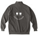 Smile Design, a Pepper Comfort Colors Quarter Zip Pullover (back-view)