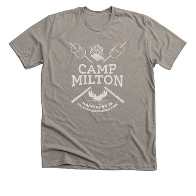 Camp Milton Marshmallows, a Heather Stone Premium Unisex Tee