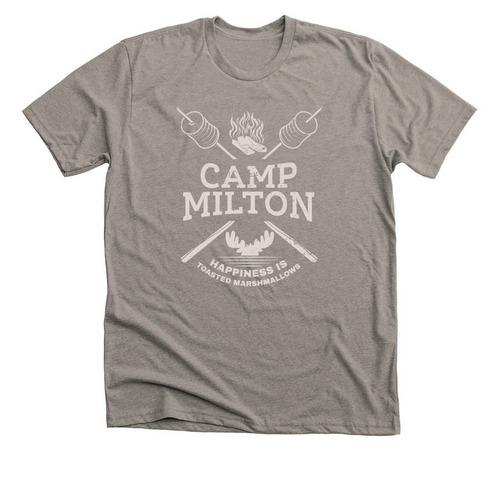 Camp Milton Marshmallows, a Heather Stone Premium Unisex Tee