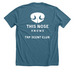 This Nose Knows, a Heather Deep Teal Premium Unisex Tee (back-view)