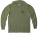 Finding Signals (Light Sweaters/Hoodies), a Olive You Green Allmade Eco Triblend Hoodie Tee