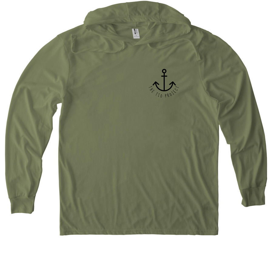 Finding Signals (Light Sweaters/Hoodies), a Olive You Green Allmade Eco Triblend Hoodie Tee