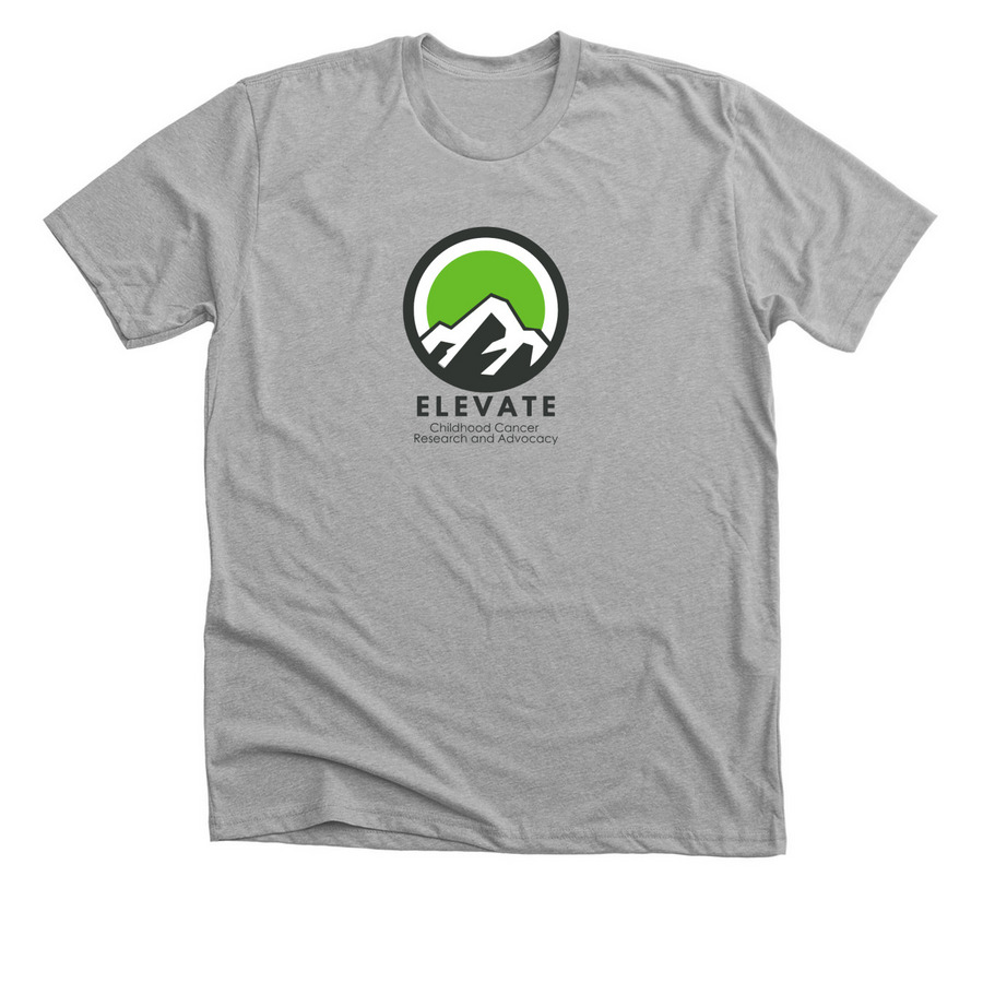 Elevate Childhood Cancer Research & Advocacy, a Athletic Heather Premium Unisex Tee