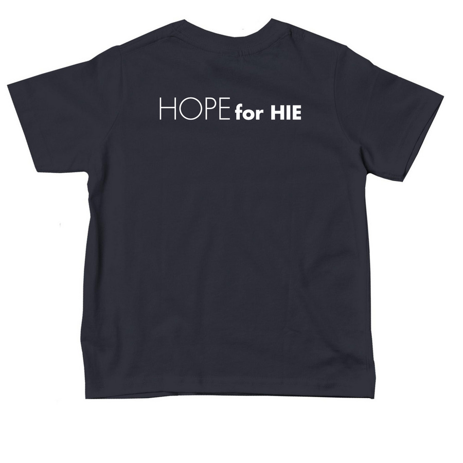 Hustle For Hope 2026 Toddler, a Navy Toddler Tee (back-view)