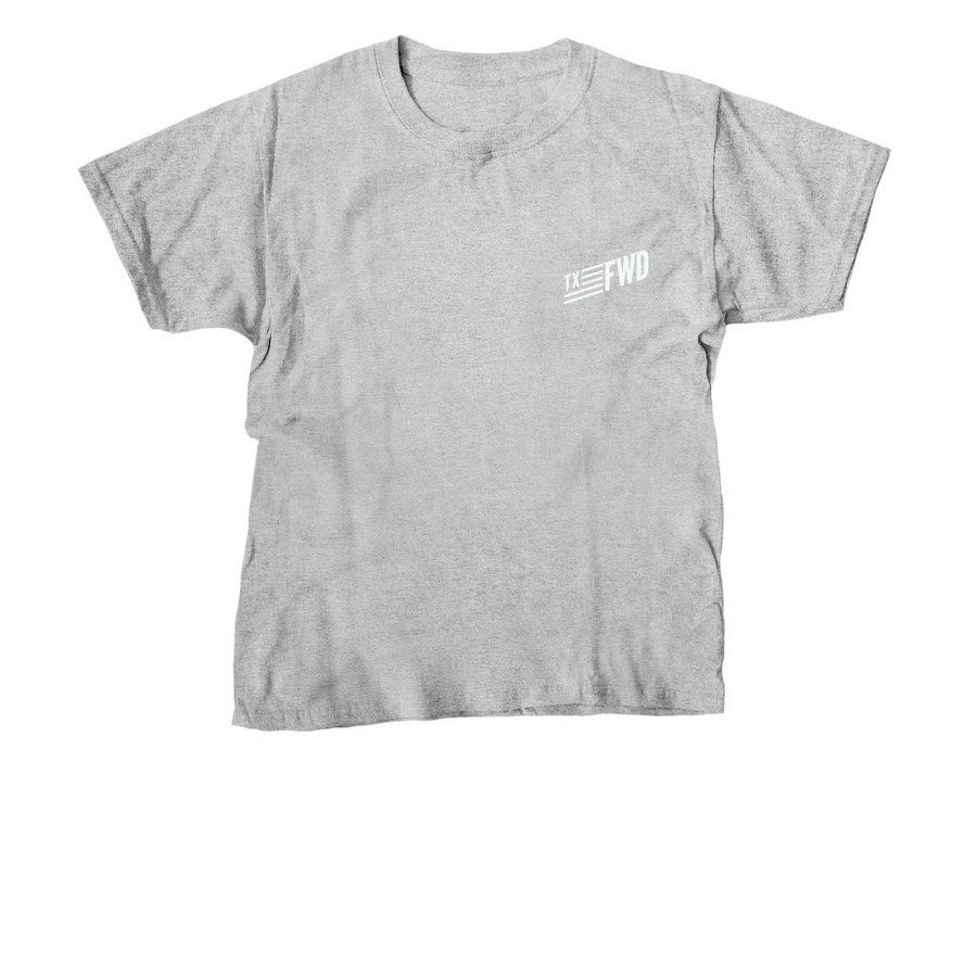 TX FWD Flag, a Sport Grey Youth Unisex Tee