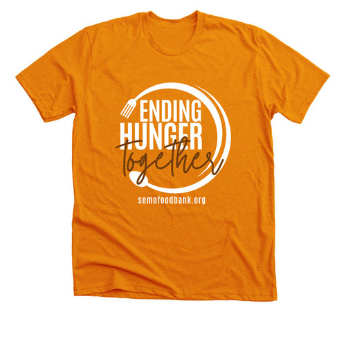 Hunger Action Month - Orange, a Heather Orange Premium Unisex Tee