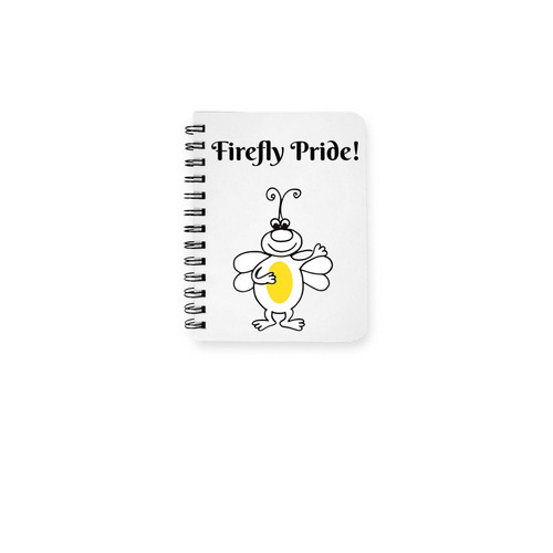 Firefly Pride Notebook, a White Spiral Notebook