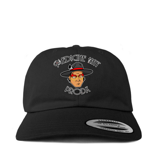 MH Wapo?ta?, a Black Printed Classic Baseball Cap