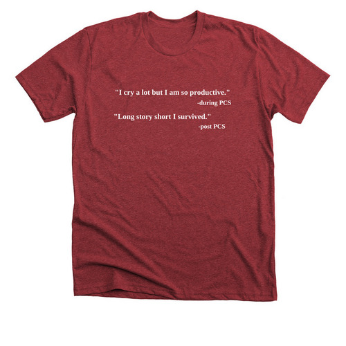 Taylor Swift PCS Lyrics, a Heather Canvas Red Premium Unisex Tee