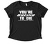 PARODY SHIRT DO NOT SUE, a Space Black Allmade Eco Triblend Women?s Scoop Neck Tee