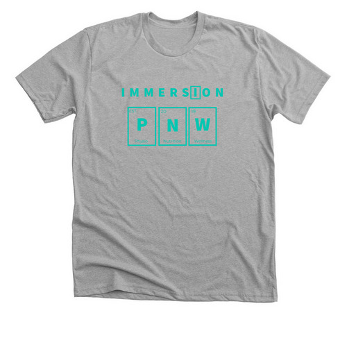 LIMITED TIME - Teal Logo Immersion PNW Gear, a Athletic Heather Premium Unisex Tee