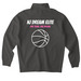 Girls Logo Collection, a Asphalt Midweight Quarter Zip Pullover (back-view)