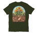 Rooted in Community, a Herb Green Allmade Organic Cotton Unisex Tee (back-view)