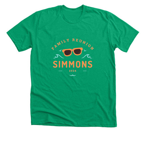 Simmons Reunion Orange Sunglasses, a Heather Kelly Premium Unisex Tee