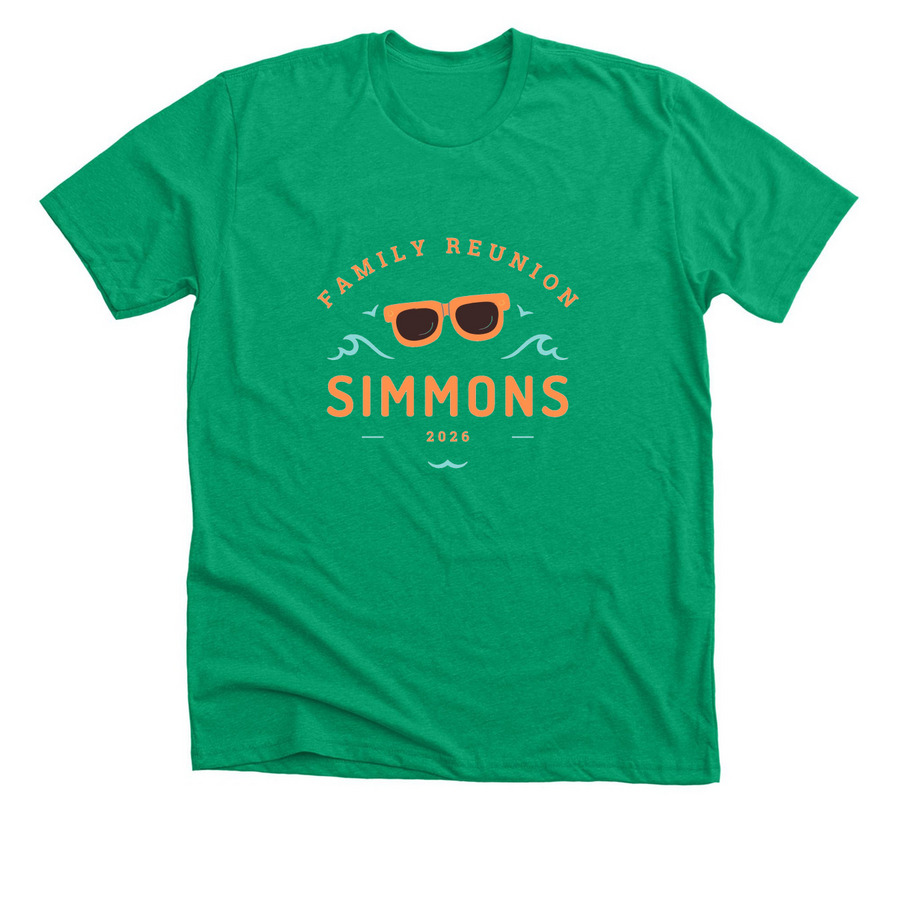Simmons Reunion Orange Sunglasses, a Heather Kelly Premium Unisex Tee