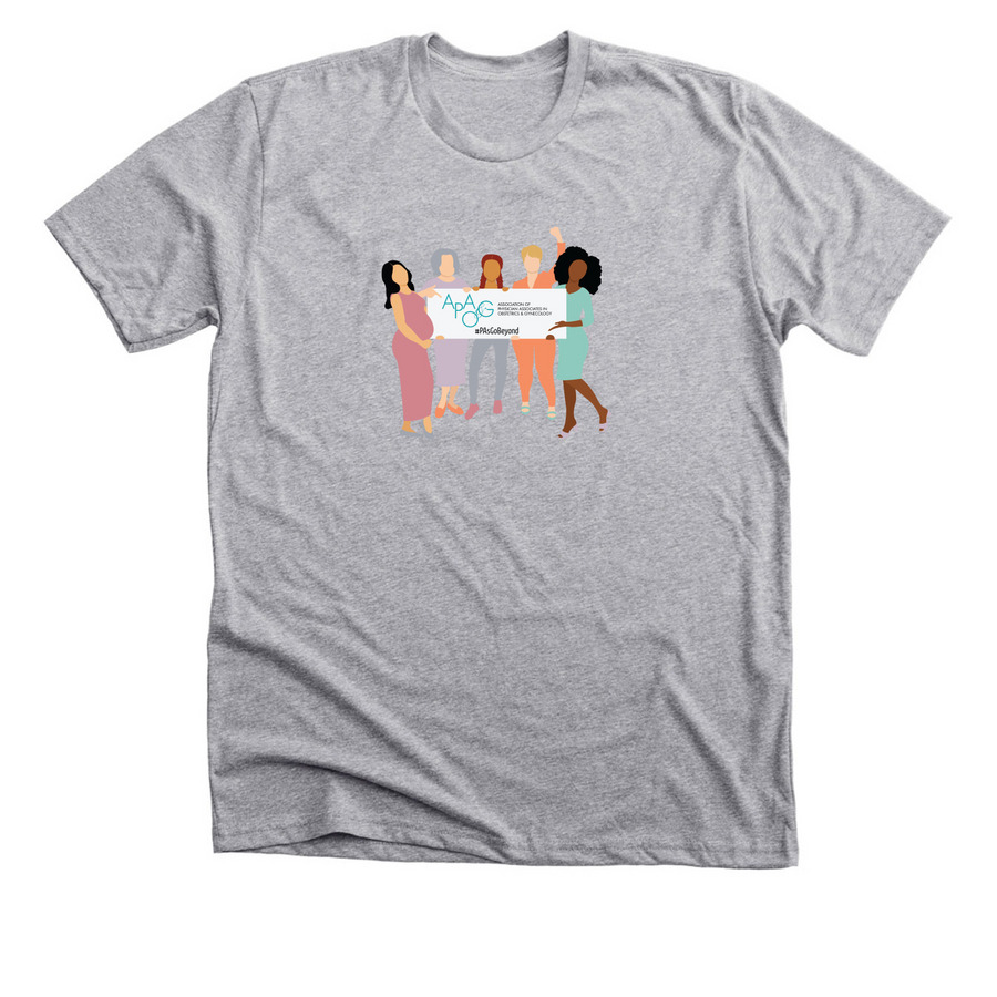 APAOG Empowering Women&nbsp;, a Athletic Heather Premium Unisex Tee