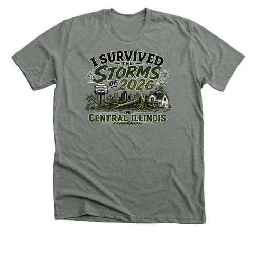 I Survived! Springfield Edition&nbsp;, a Deep Heather Premium Unisex Tee