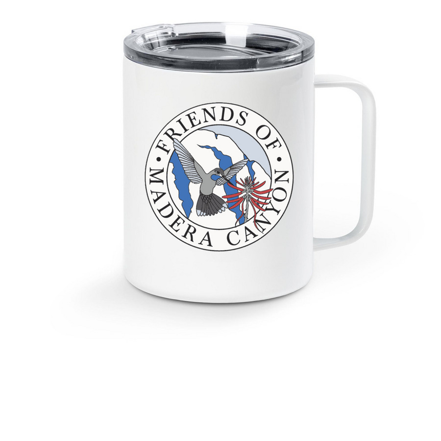 Friends of Madera Canyon, a White Stainless Steel Travel Mug